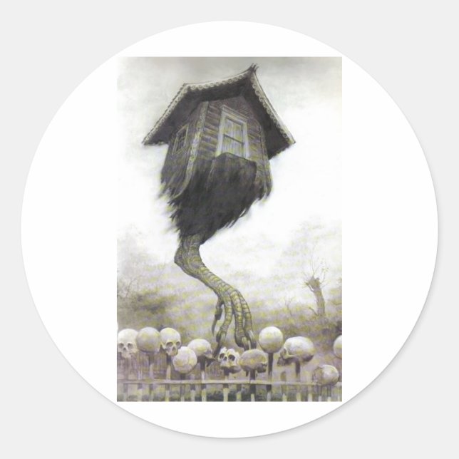 Sticker Rond Baba Yaga (Devant)