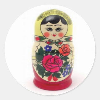 Sticker Rond babouchka