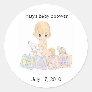 Sticker Rond baby3da7, Baby shower de Paty, 17 juillet 2010