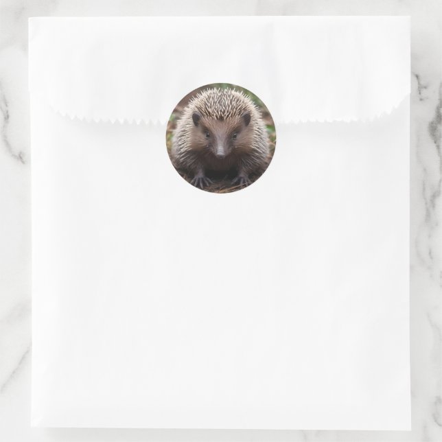 Sticker Rond Baby Australian Echidna, (Sac)