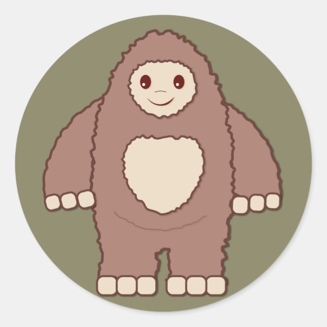 Sticker Rond Baby Bigfoot (Devant)