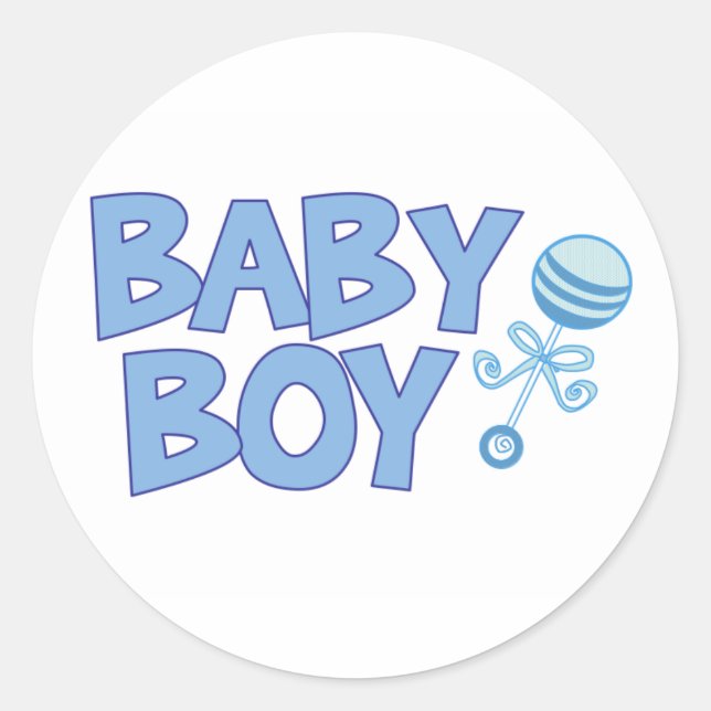 Sticker Rond Baby Boy (Devant)