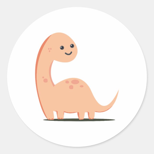 Sticker Rond Baby Dino (Devant)