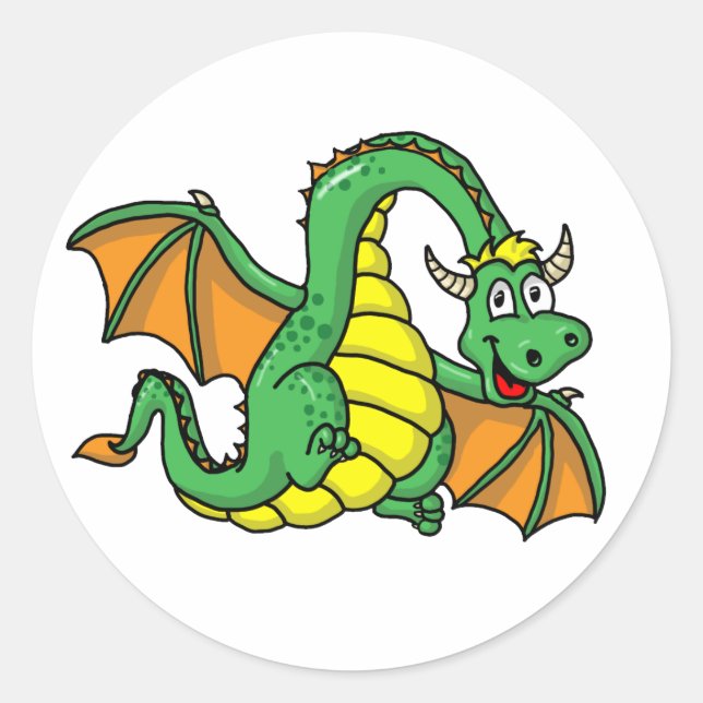 Sticker Rond Baby Dragon (Devant)