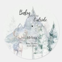 Baby Its Cold Outside Winter Evergreen Baby Shower