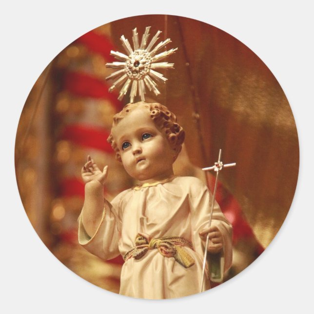 Sticker Rond Baby Jesus (Devant)