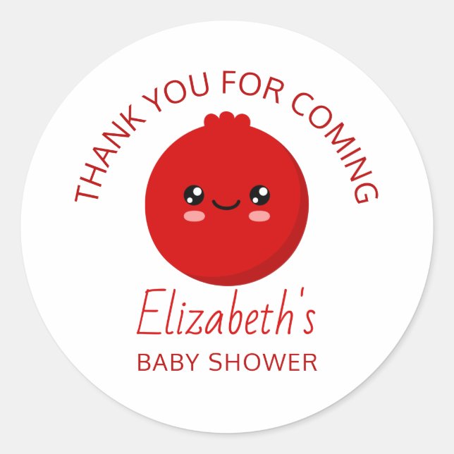 Sticker Rond Baby shower (Devant)