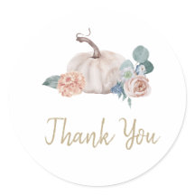 Baby shower à fleurs citrouille de crème aquarelle