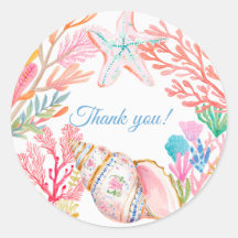 Baby Shower aquarelle sous la mer 