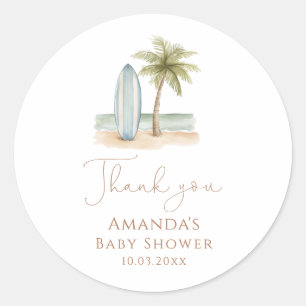 Sticker Rond Baby shower bébé à bord