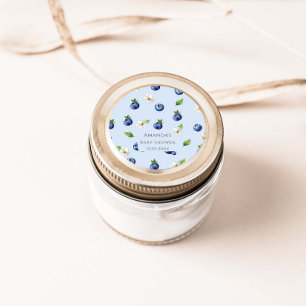 Sticker Rond Baby shower Berry Sweet Blueberry