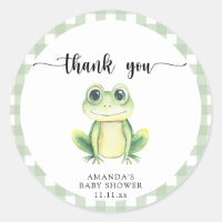 Baby shower de grenouille en caricature mignon mer