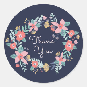 Sticker Rond Baby shower de guirlande de jardin