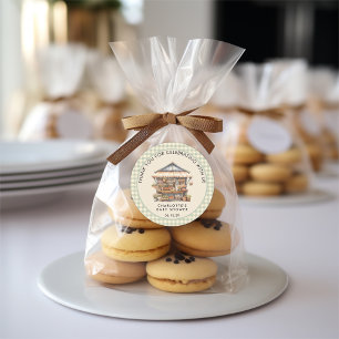 Sticker Rond Baby shower de marché des fermiers cultivés locale