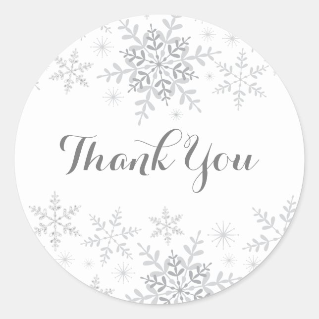 Sticker Rond Baby shower de Parties scintillant Silver Little S (Devant)