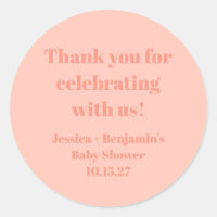 Baby shower Dusty Cute Merci personnalisé