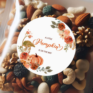 Sticker Rond Baby shower floral de Little Citrouille Fall