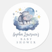 Baby shower Hippo bébé mignon