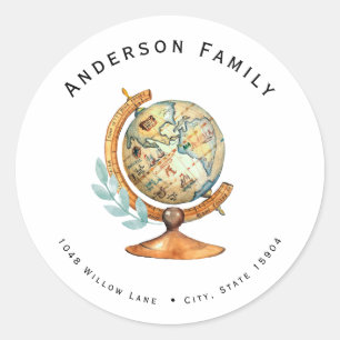 Sticker Rond Baby shower longue distance par adresse postale Sc