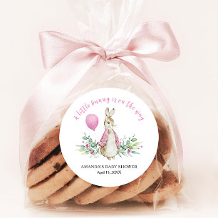 Sticker Rond Baby shower Peter Rabbit