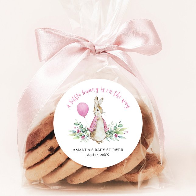 Sticker Rond Baby shower Peter Rabbit (Créateur téléchargé)