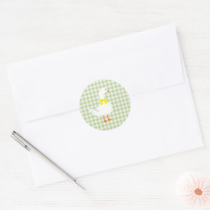 Sticker Rond Baby-Shower Petite Oie