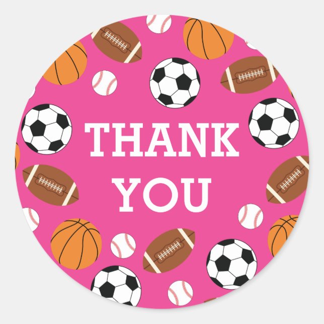 Sticker Rond Baby shower rose fille (Devant)