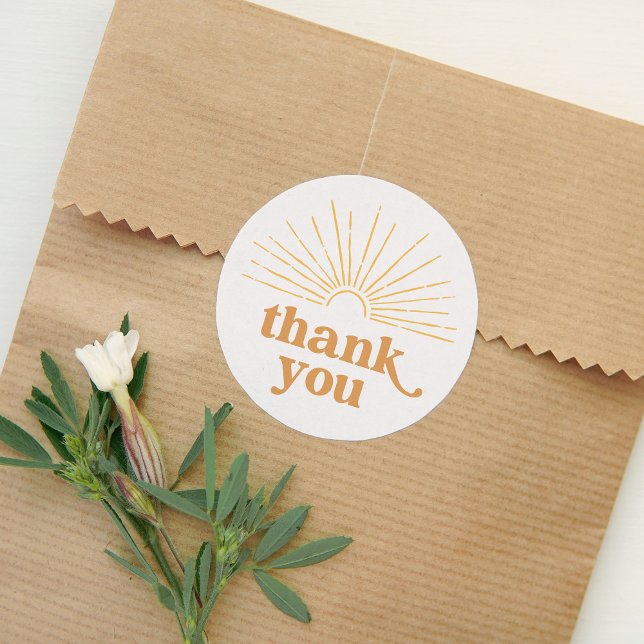 Sticker Rond Baby shower solaire Boho Sunshine (Créateur téléchargé)