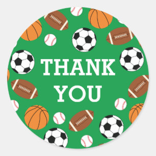 Sticker Rond Baby shower sportif Co-ed Green Genre Neutre