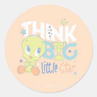 Sticker Rond Baby TWEETY™ - Pensez à Big Little Star