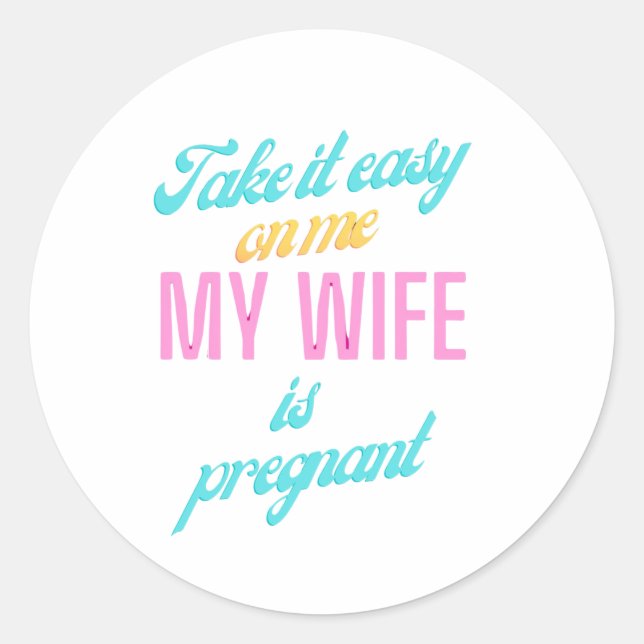 Sticker Rond Babyshower Gifts for him Baby Announcement Gift (Devant)