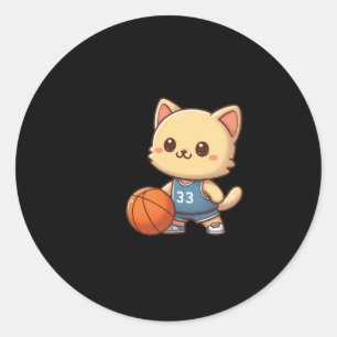 Sticker Rond Bac de basket-ball