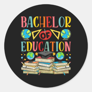 Sticker Rond Baccalauréat En Éducation Baccalauréat Diplôme