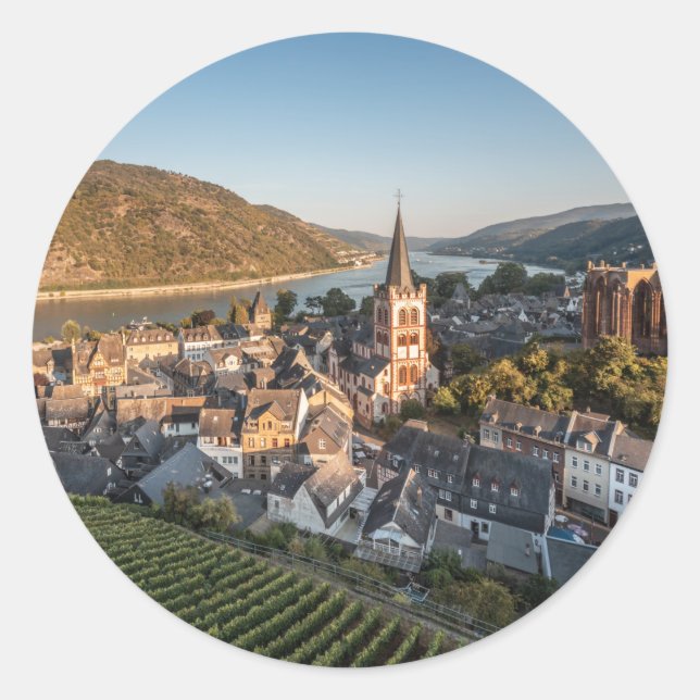 Sticker Rond Bacharach Allemagne (Devant)