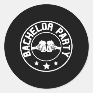 Sticker Rond Bachelor Party