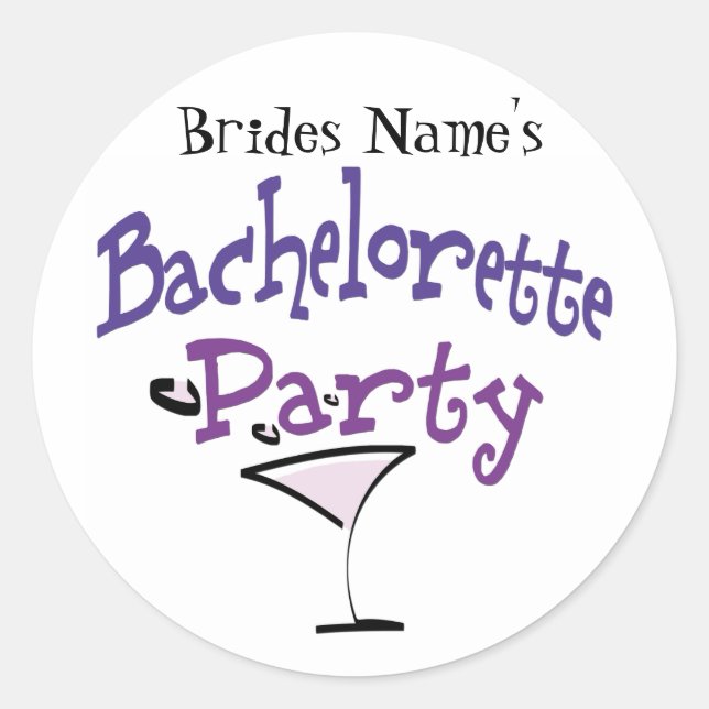 Sticker Rond Bachelorette (Devant)