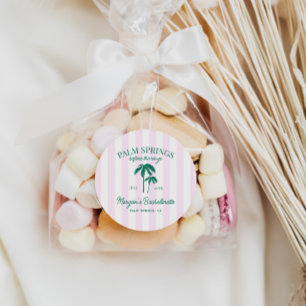 Sticker Rond Bachelorette Palm Springs