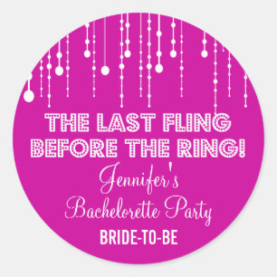 Sticker rond Bachelorette Party