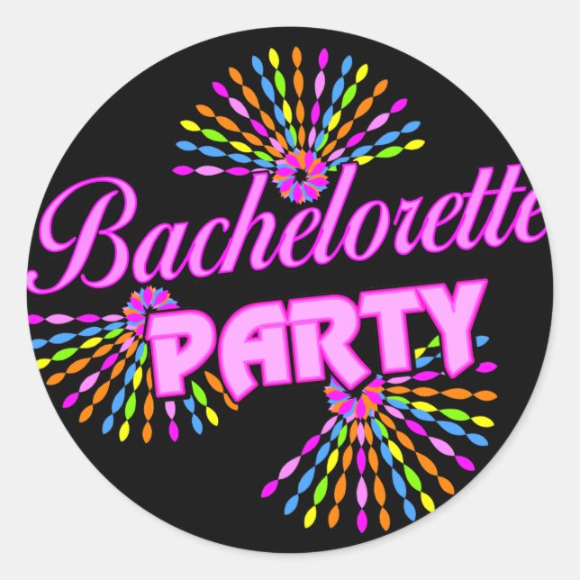 Sticker Rond Bachelorette Party cadeau (Devant)
