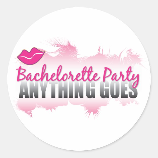 Sticker Rond Bachelorette Party - Tout Va ! (Devant)