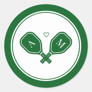Sticker Rond Bachelorette Pickleball