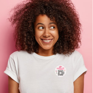 Sticker Rond Bachelorette Venmo Code QR Acheter La Mariée Un Ve