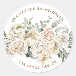 Sticker Rond Bachelorette Week-end Fête Favoriser Cadeau Person