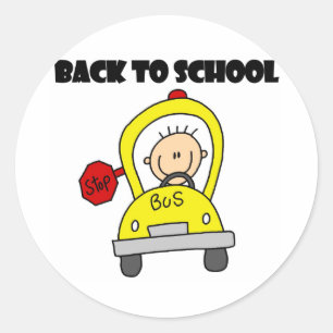 Sticker Rond Back to school