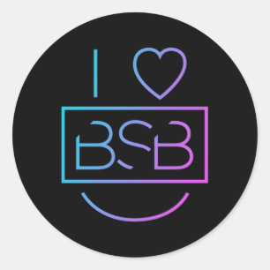 Sticker Rond Backstreet I He Bsb