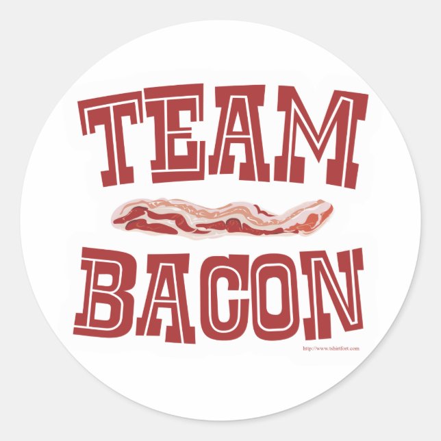 Sticker Rond Bacon d'équipe (Devant)