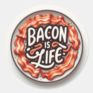 Sticker Rond Bacon I