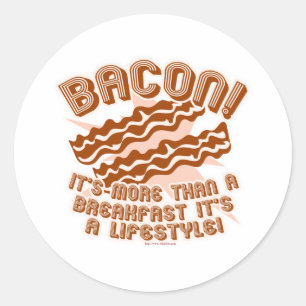 Sticker Rond Bacon Lifestyle