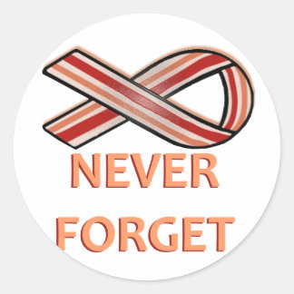 Sticker Rond Bacon Ribbon