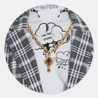 Sticker Rond Bad and Boojee Sceaux gothiques Halloween